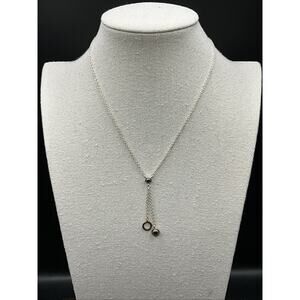 Barse Circa Leather Necklace- Pyrite- Bronze & Silver- NWT